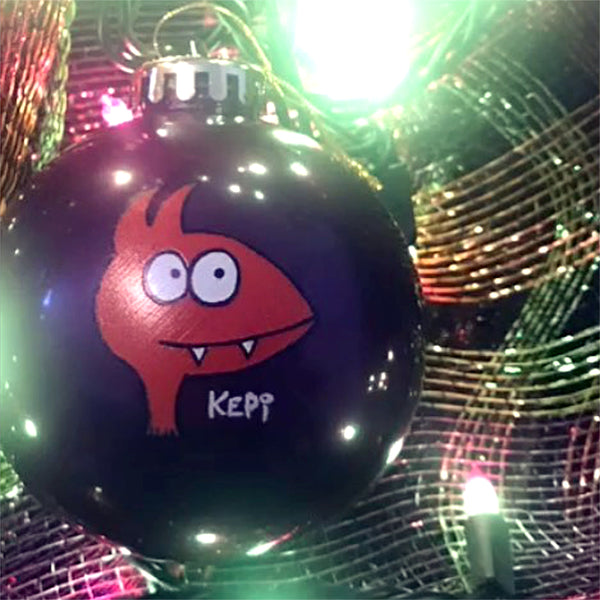 Kepi Ghoulie - Red Bat (Christmas Ornament)