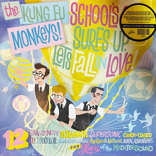 Kung Fu Monkeys - School's Out, Surf Up, Let's Fall in Love! (LP)