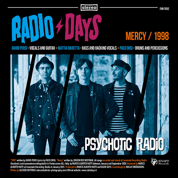Radio Days / Psychotic Youth - Psychotic Radio (7")