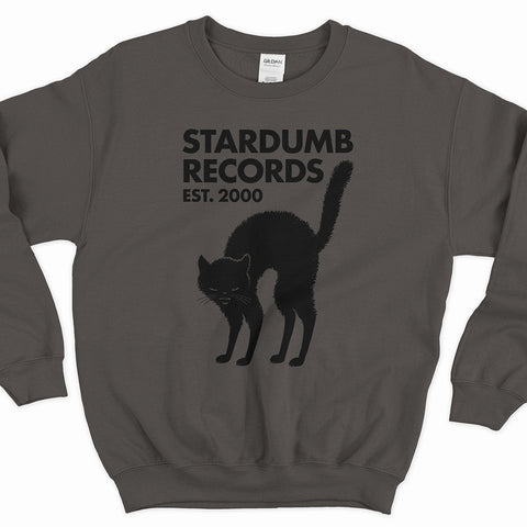 Stardumb Records - Black Cat (Carbone Crew Neck Sweater, XXL only)