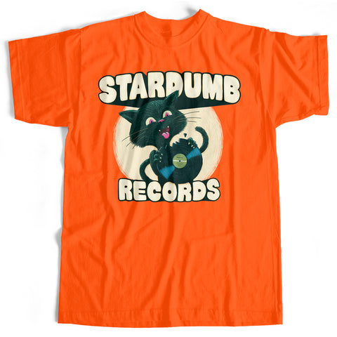 Stardumb Records - Cat Food (T-shirt, Orange, S, L & XL only)
