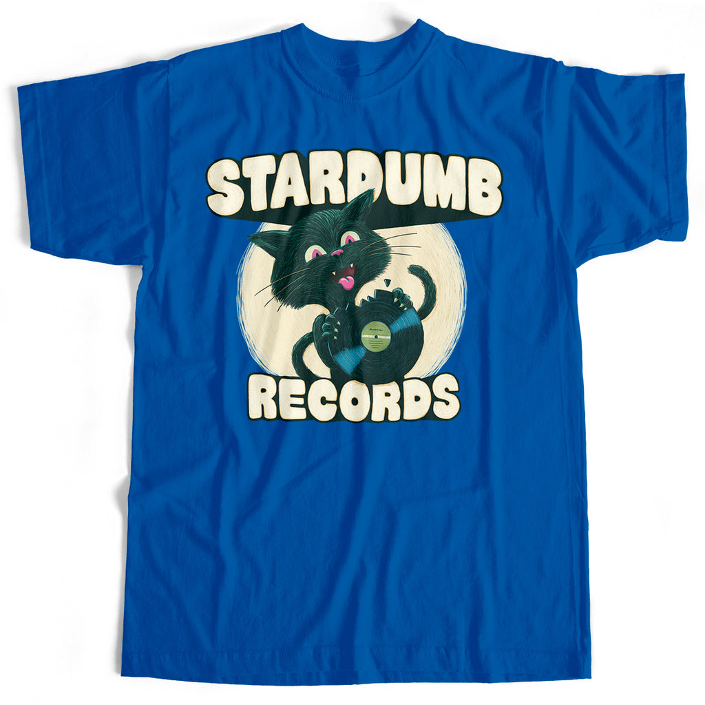 Stardumb Records - Cat Food (T-shirt, Royal Blue, S & XL only)