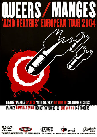 Queers / Manges - 'Acid Beaters' European Tour 2004 (Poster)